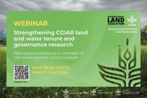 Webinar Announcement: Strengthening CGIAR land and water tenure and governance research