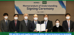 KREI and IRRI to work together in research, policy, and rural development for developing countries