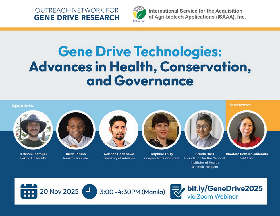 Gene Drive Technologies: Advances in Health, Conservation, and Governance
