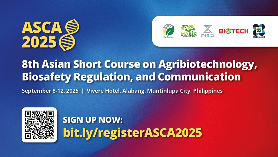 8th Asian Short Course on Agribiotechnology, Biosafety Regulation, and Communication (ASCA8)