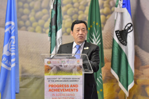 Africa requires a collective effort to transform the continent&rsquo;s agrifood systems and end malnutrition, QU Dongyu tells AU Summit