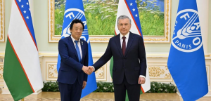 Bilateral meeting with H.E. Shavkat Mirziyoyev, President of the Republic of Uzbekistan
