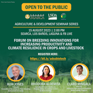 Invitation: Breeding Innovations for Increasing Productivity and Climate Resilience in Crops and Livestock