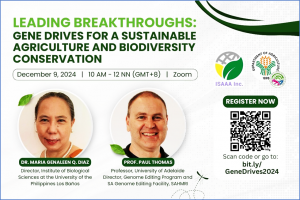 Leading Breakthroughs: Gene Drives for a Sustainable Agriculture and Biodiversity Conservation