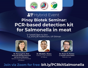 Pinoy Biotek Seminar: PCR Based Detection Kit for Salmonella