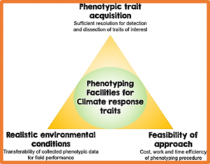 Opportunities and limits of controlled-environment plant phenotyping for climate response traits