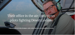 Their office in the air: Helicopter pilots fighting Desert Locusts