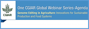 One CGIAR Global Webinar Series on Genome Editing in Agriculture: Innovations for Sustainable Production and Food Systems