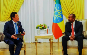 Director-General QU Dongyu - Bilateral meeting with the Prime Minister of Ethiopia, H.E. Abiy Ahmed