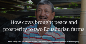 How cows brought peace and prosperity to two Ecuadorian farms