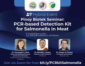 Pinoy Biotek Seminar: PCR Based Detection Kit for Salmonella on Meat