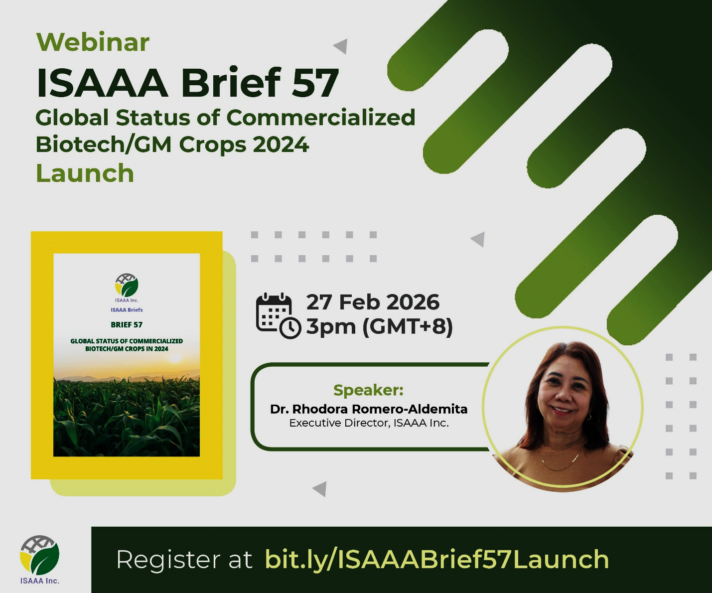 ISAAA Webinar: Global Status of Commercialized Biotech/GM Crops in 2024